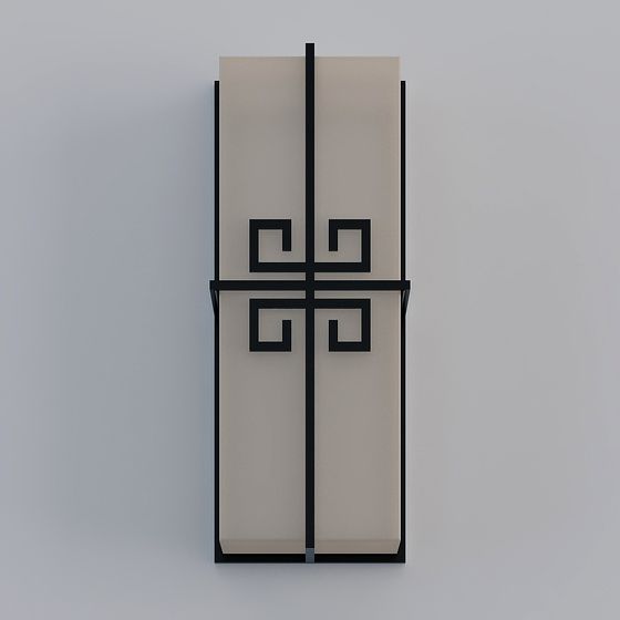 Elegant Eastern Screen 3D model for Creative Spaces