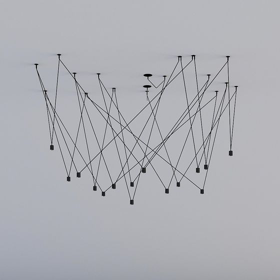 Suspended Web 3D Model - Modern Aesthetic Design