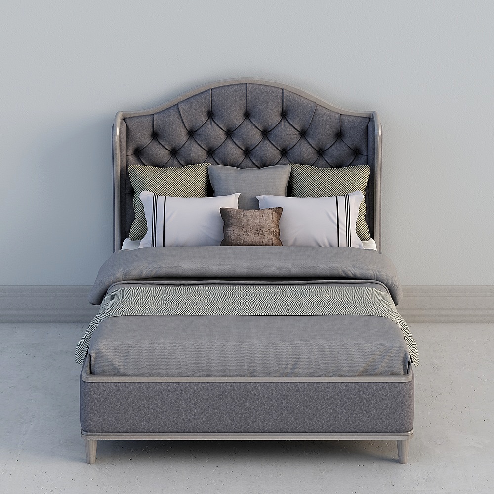 Ring American modern simple light luxury double bed 018280