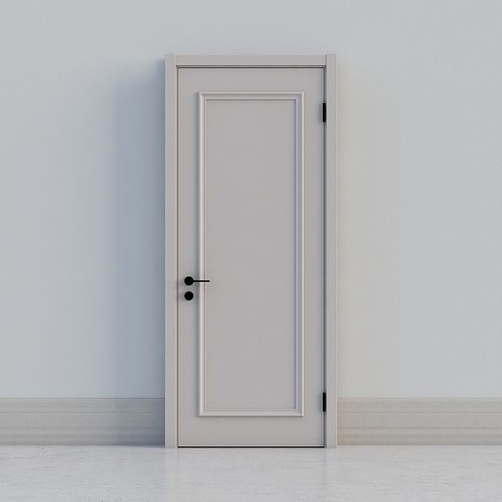Minimalist Low-Poly Door 3D model