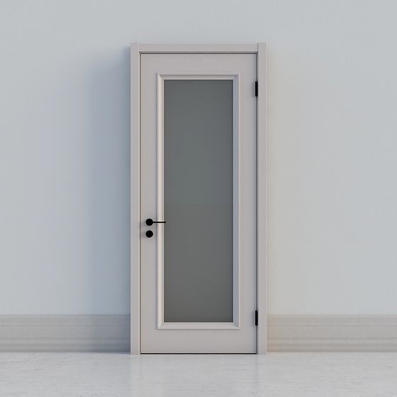 Minimalist Low-Poly 3D Model Door
