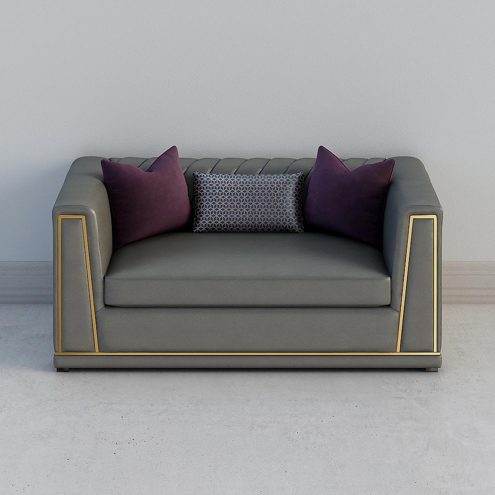 Julia leather double sofa