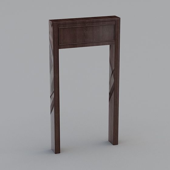 Stylish Low-Poly Door Frame 3D Model