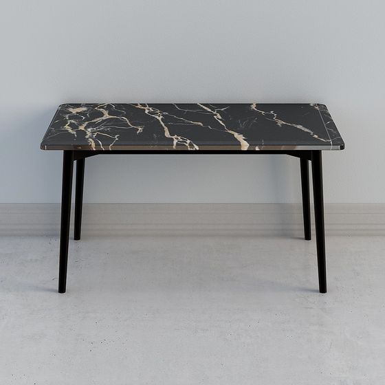 Elegant Marble Dining Table 3D model