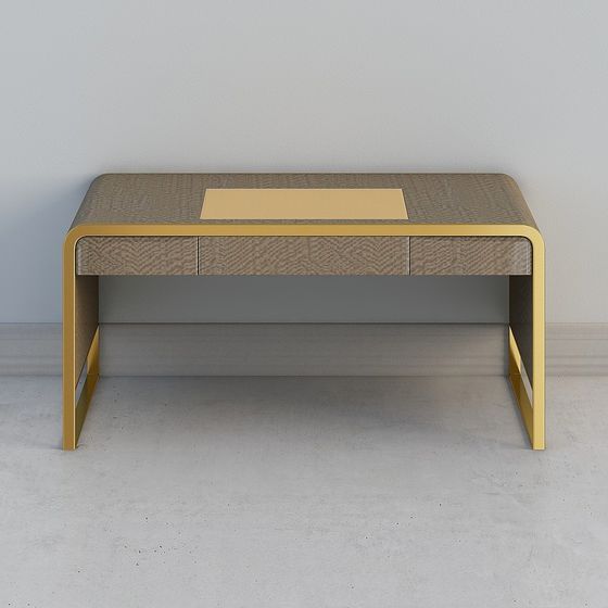 Chic Vintage Modern Coffee Table 3D model for Creative Spaces