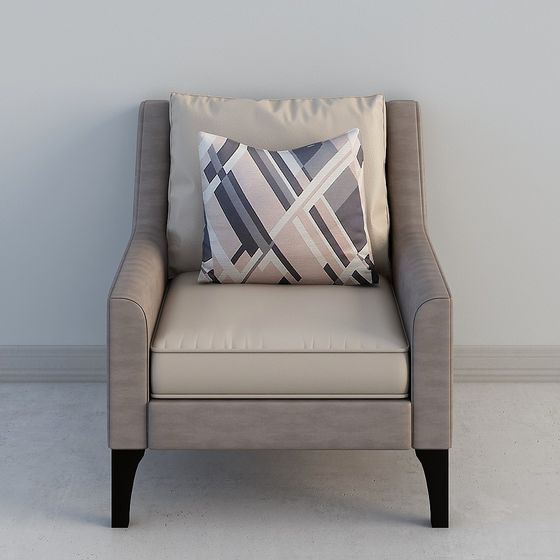 Urban Comfort Low-Poly Chair 3D model