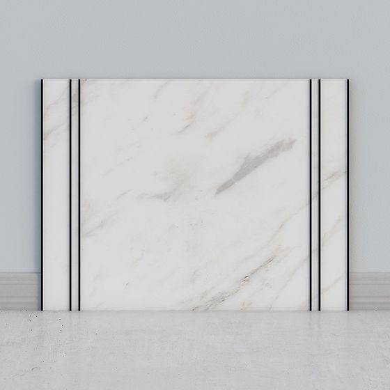 Elegant Low-Polygon Marble Screen 3D model