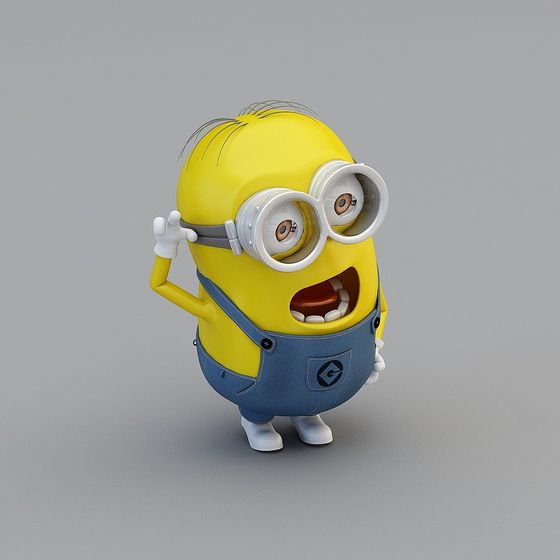 Vibrant Yellow Minion 3D Model