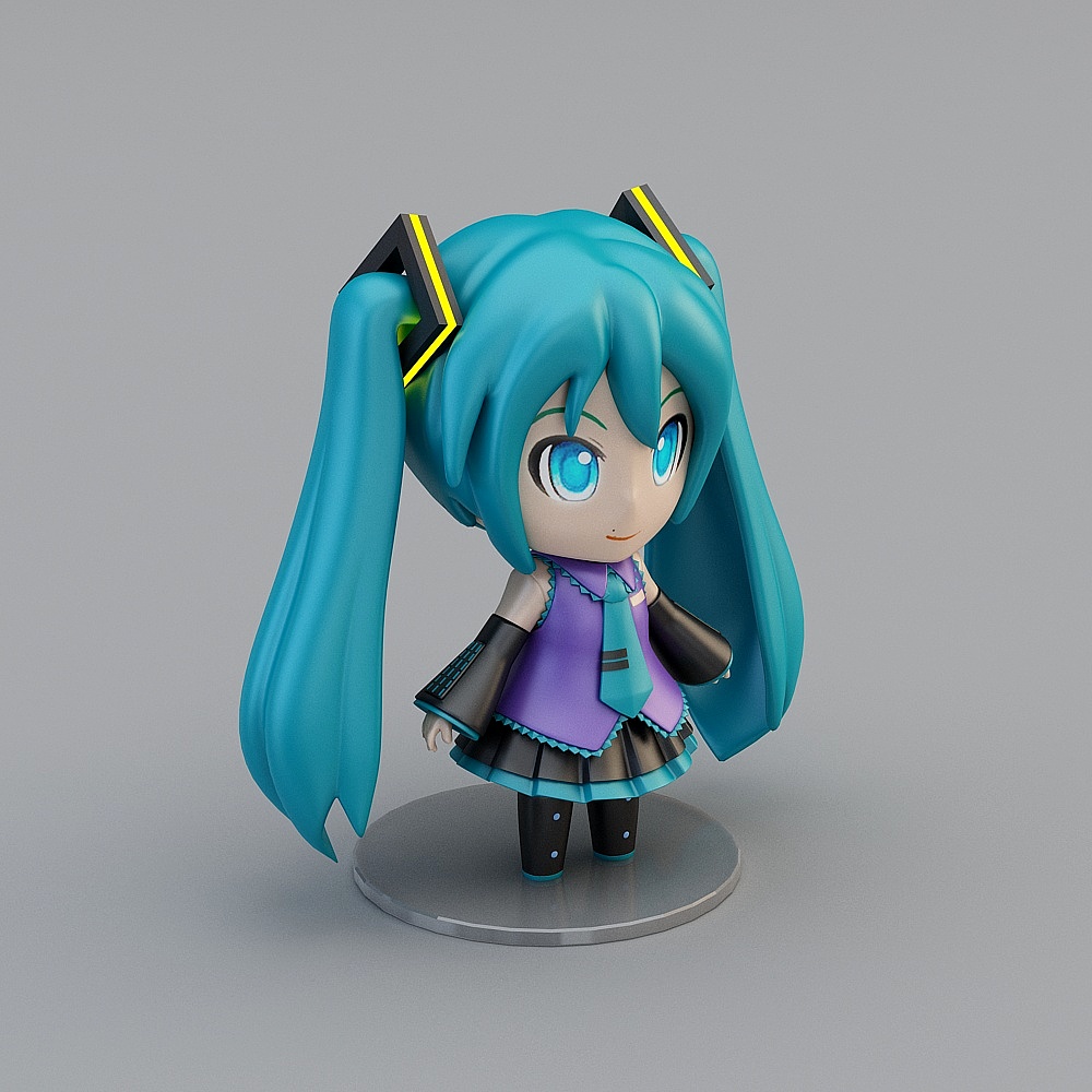 Chibi Hatsune Miku 3D model