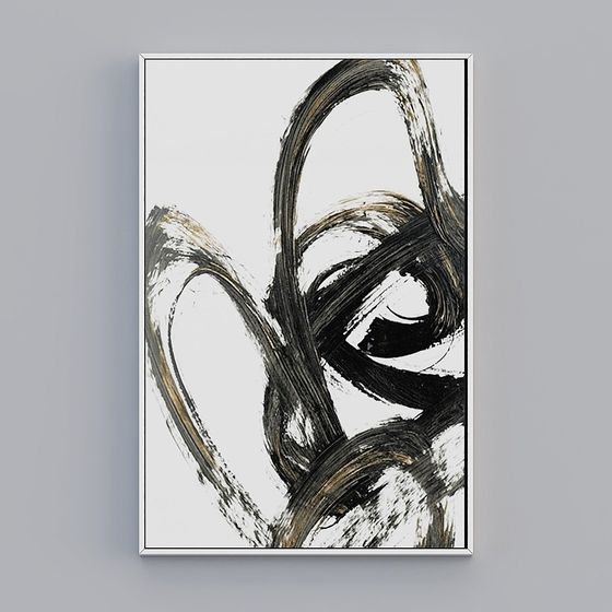 Abstract Line Art 3D Model for Creative Projects