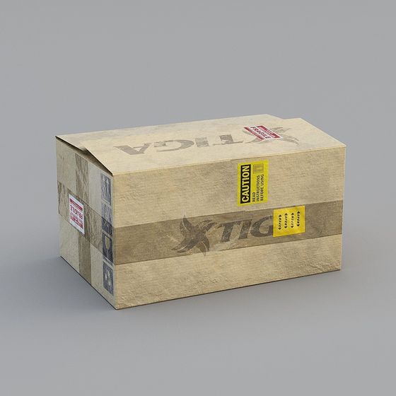 TIGA Cardboard Box 3D model