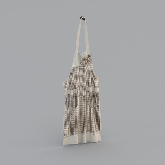 Elegant Vintage Apron 3D Model for Creative Projects