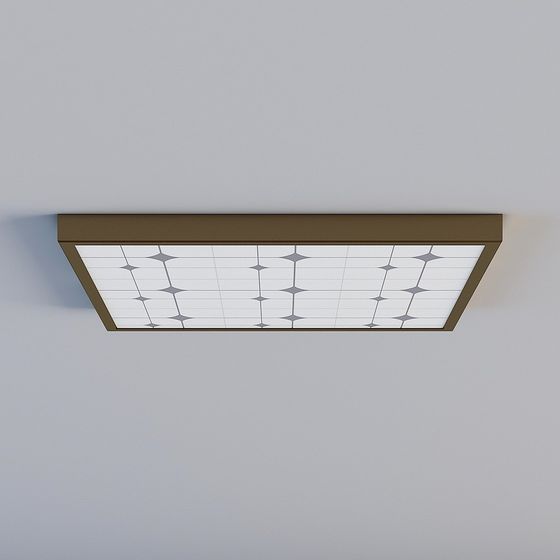 Modern Geometric Ceiling Lamp 3D model