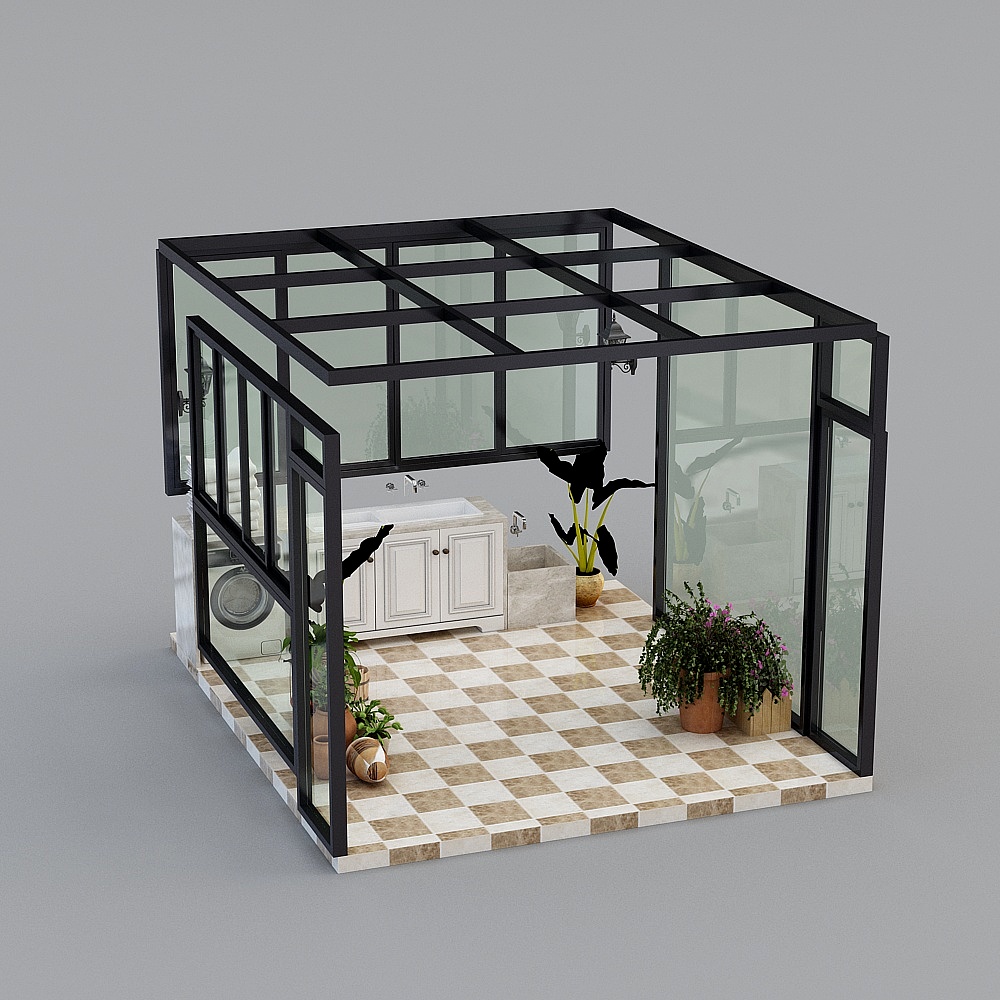 Stunning Greenhouse 3D model for Modern Interior Design