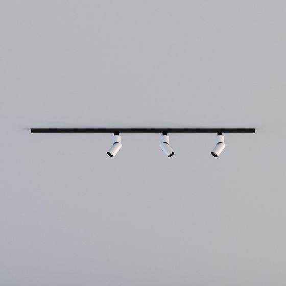 Modern Minimalist Track Light 3D model