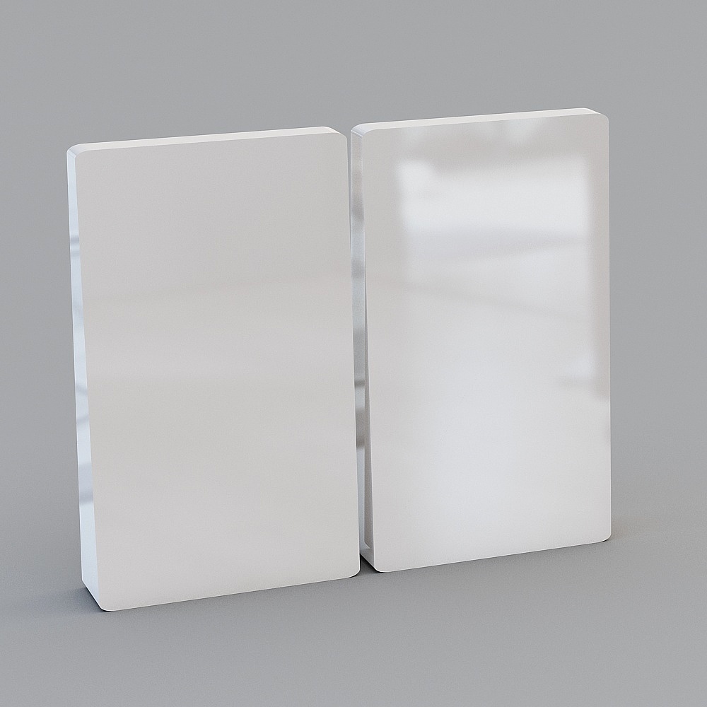 Elegant Minimalist Bookshelf 3D model