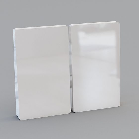 Elegant Minimalist Bookshelf 3D model