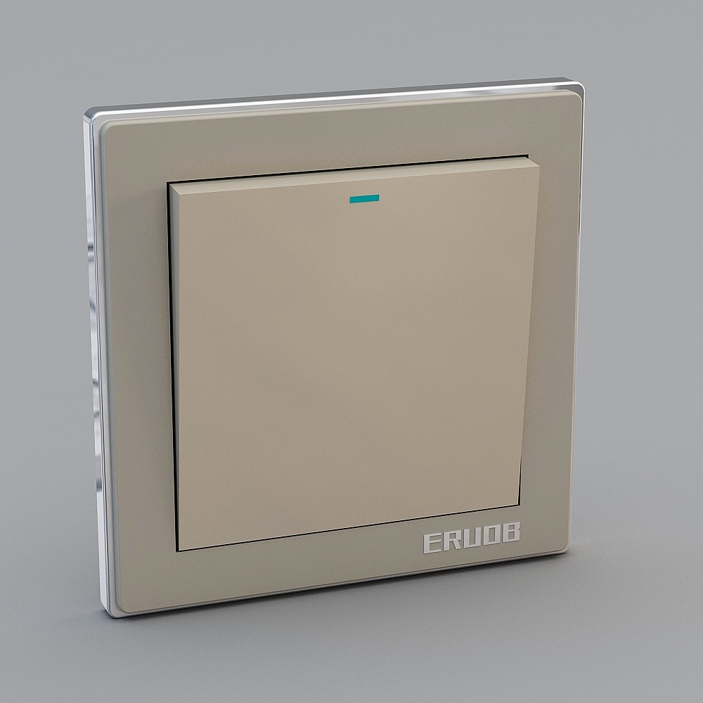 Modern Minimalist Switch Panel 3D model