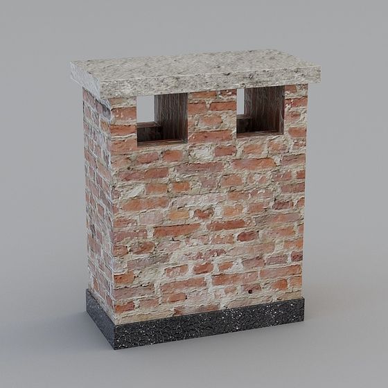Authentic Brick Tower 3D model for Creative Use