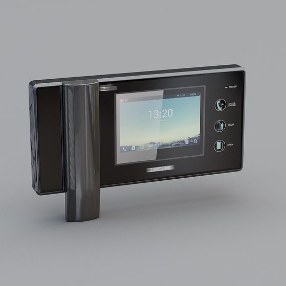 Modern Smart Home Intercom 3D model for Innovative Spaces