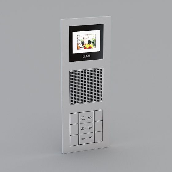 Sleek Smart Doorbell 3D model