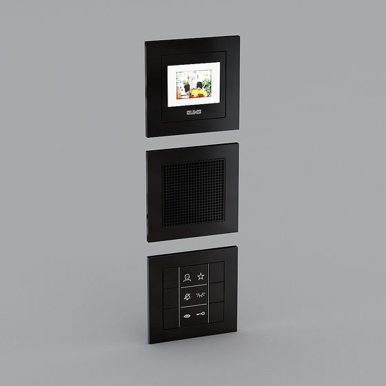 Smart Doorbell System 3D model for Modern Interiors