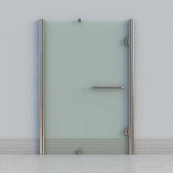 Modern Glass Door 3D model