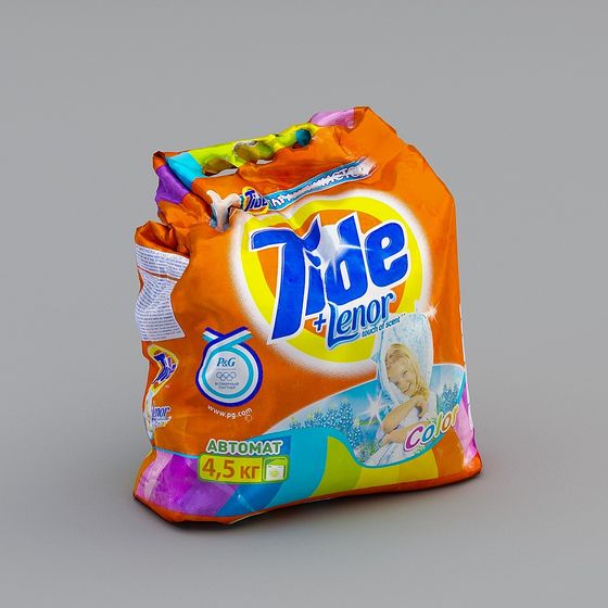 Tide + Lenor Laundry Powder Packaging 3D Model for Creative Use