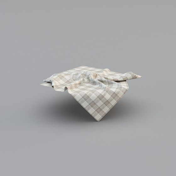 Ethereal Tablecloth 3D model for Creative Spaces