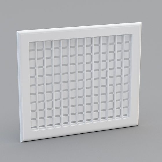 Minimalist Vent 3D model for Modern Interiors
