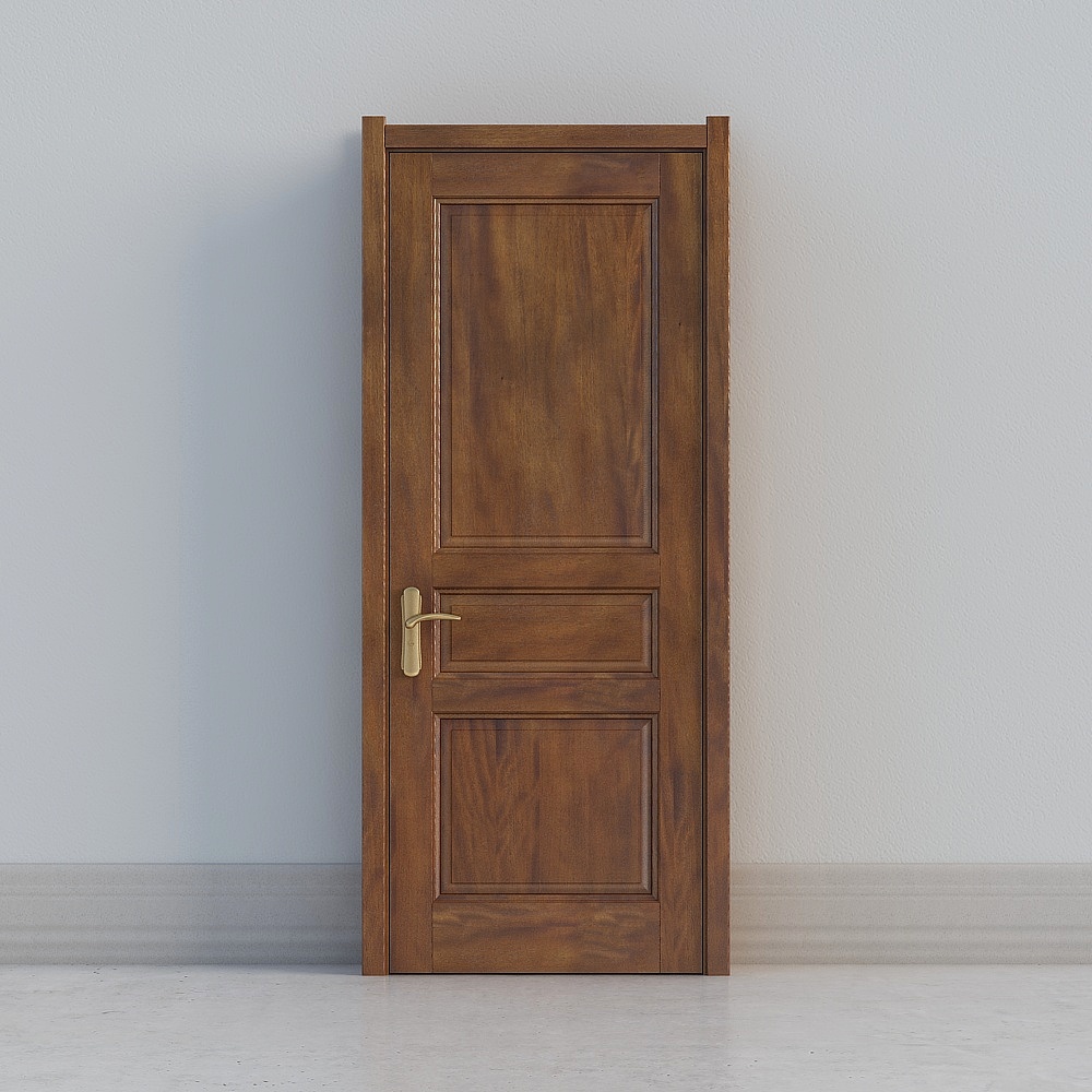 Puerta de madera clásica