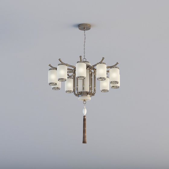 Modern Low-Poly Chandelier 3D model