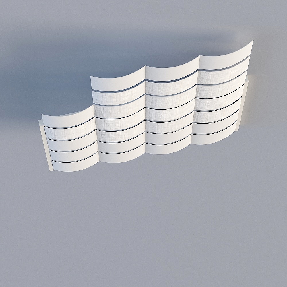 Streamlined Screen 3D model