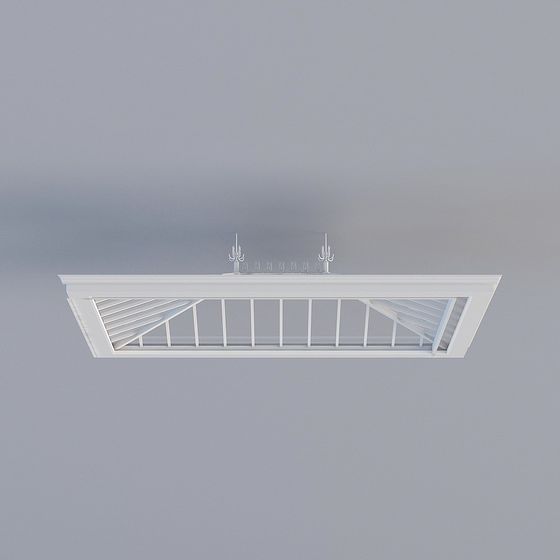 Modern Ceiling Panel Low-Poly 3D model