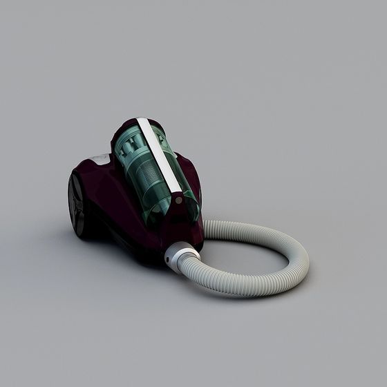 Stylish Low-Polygon Vacuum Cleaner 3D model