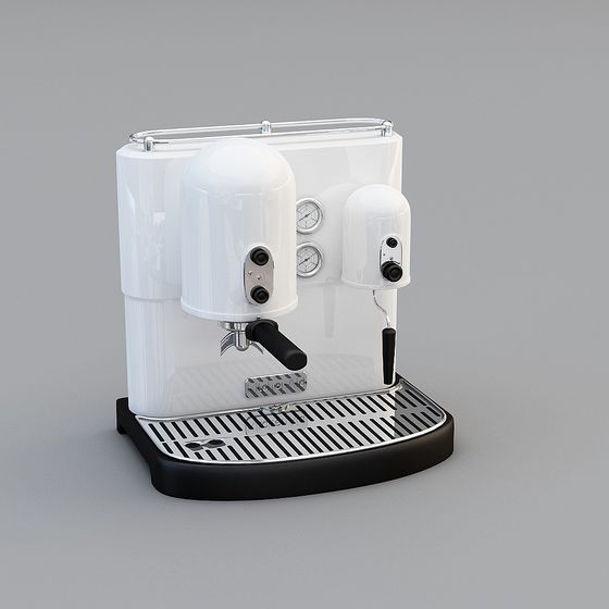 Vintage Style Espresso Machine 3D model