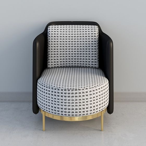 Chic Single Sofa Chair 3D model