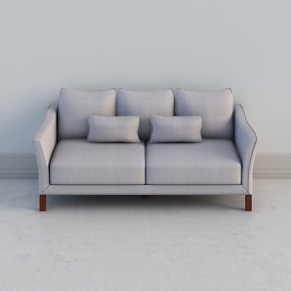 Modern Low-Polygon Sofa 3D model