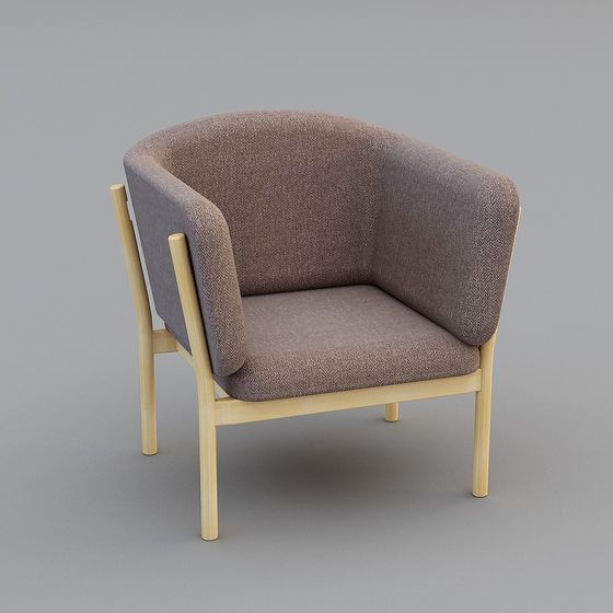Cozy Reading Chair 3D model