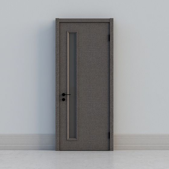 Elegant Low-Poly Door 3D model for Modern Interiors