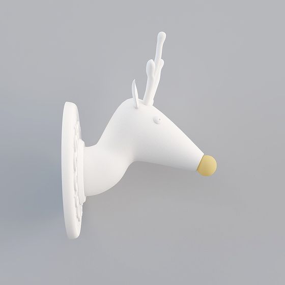 Reindeer Head Mount 3D model