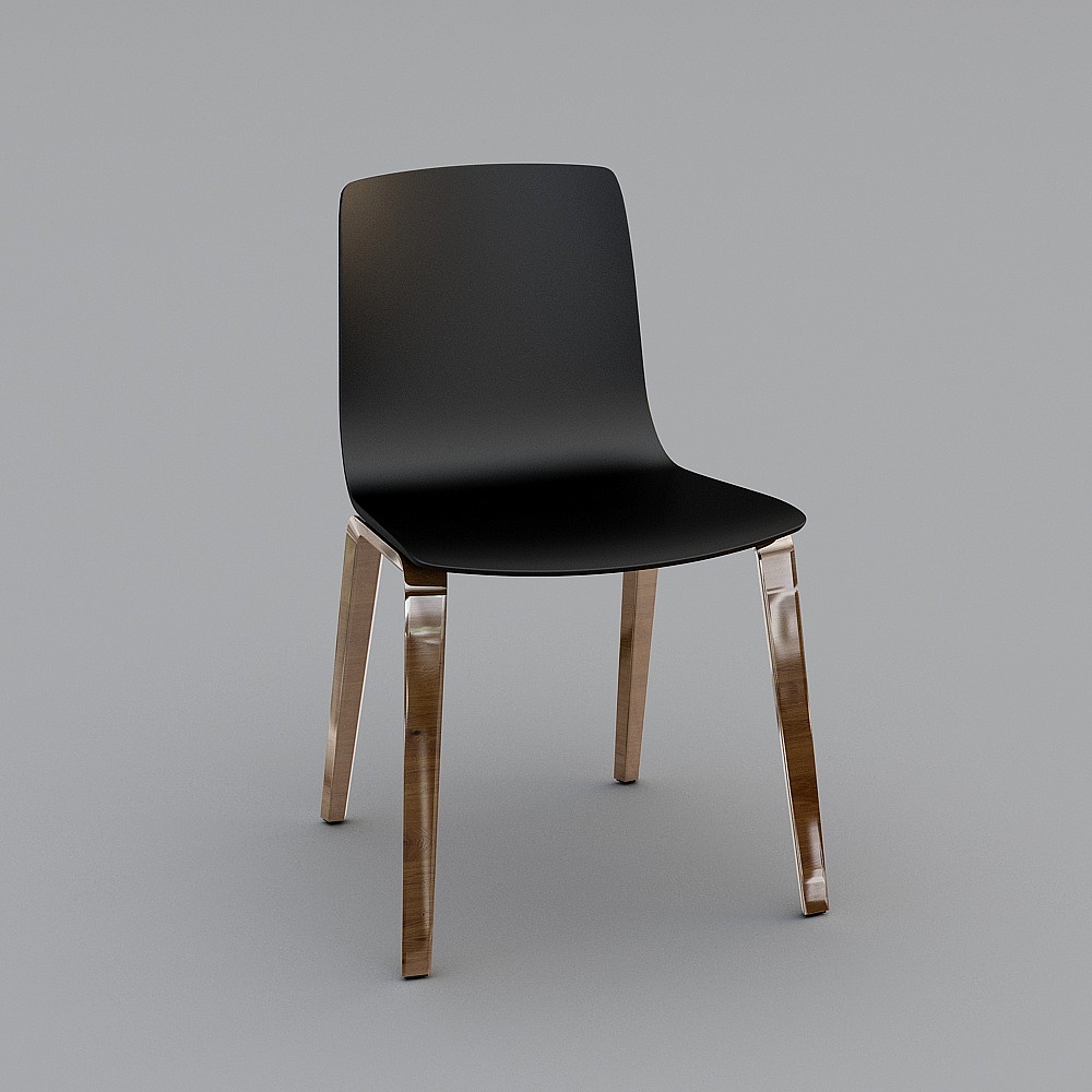 현대적인 검정 Arper 의자