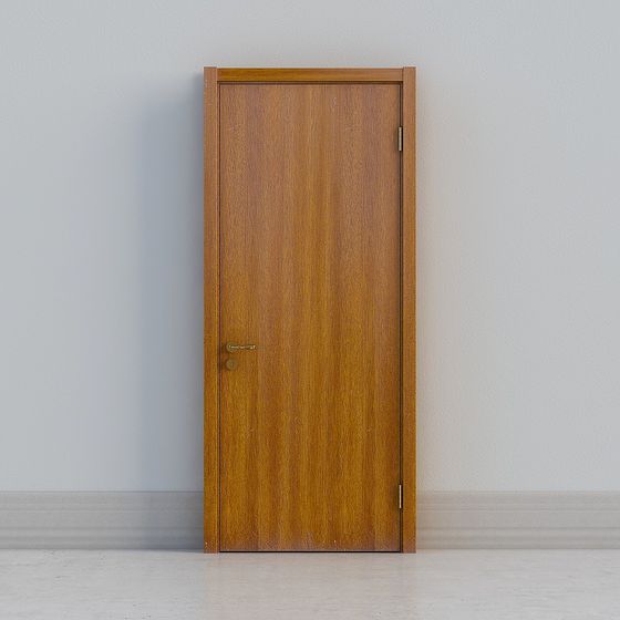 Classic Wooden Door 3D model - Low Poly Design
