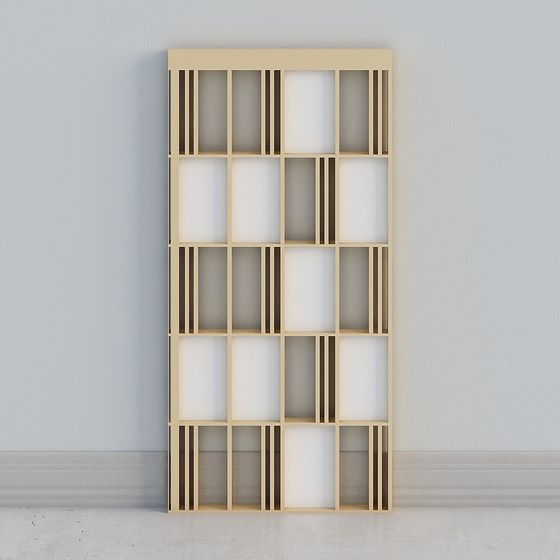 Modular Bookshelf 3D model for Modern Interiors