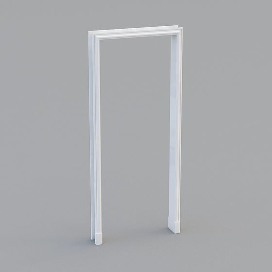 Minimalist Door Frame 3D model for Contemporary Spaces