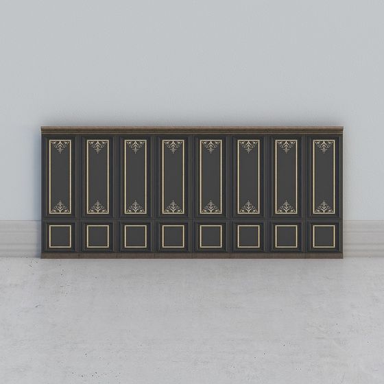 Low Polygon Vintage-Modern Cabinet 3D model