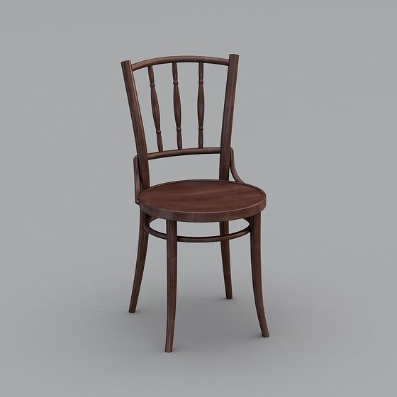 美式深胡桃椅TON Accent Chair
