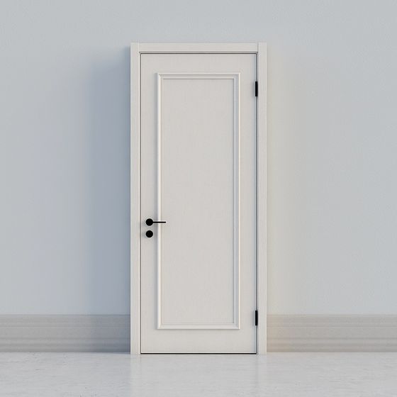 Pure Door 3D model - Modern Minimalist Design