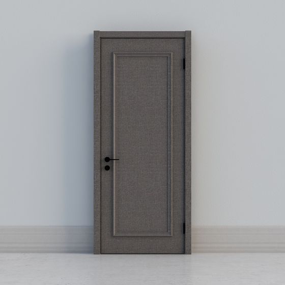 Modern Interior Door 3D Model in Shadow Ash