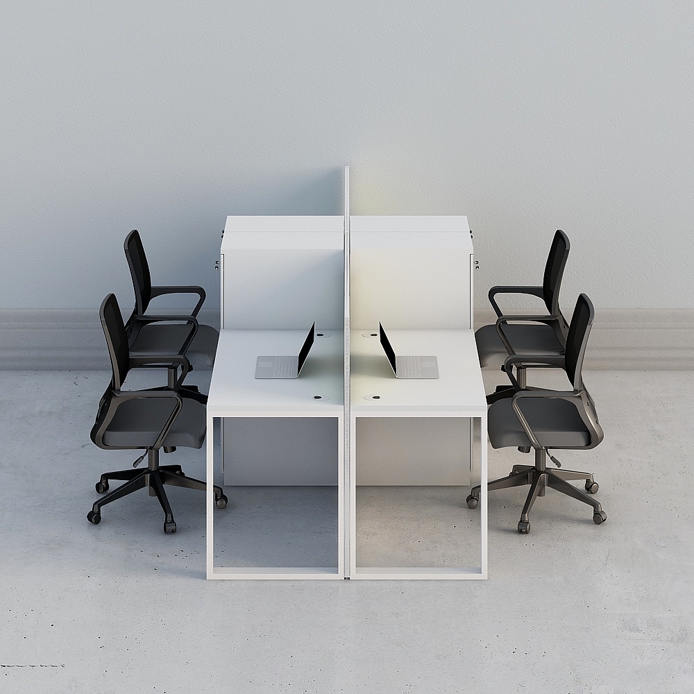 Bàn kết hợp 1 bàn làm việc văn phòng 4 ghế